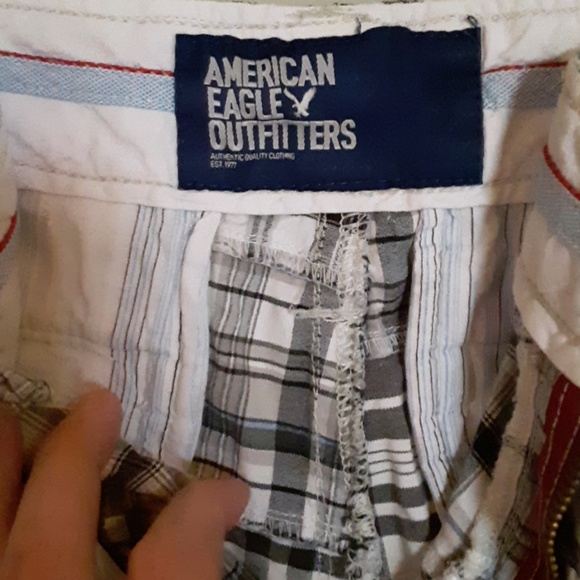 American Eagle plaid mens shorts size 30 - Picture 4 of 5